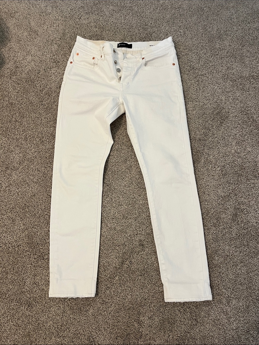 Purple Brand P001 White Slim Jeans - Picture 7 of 8